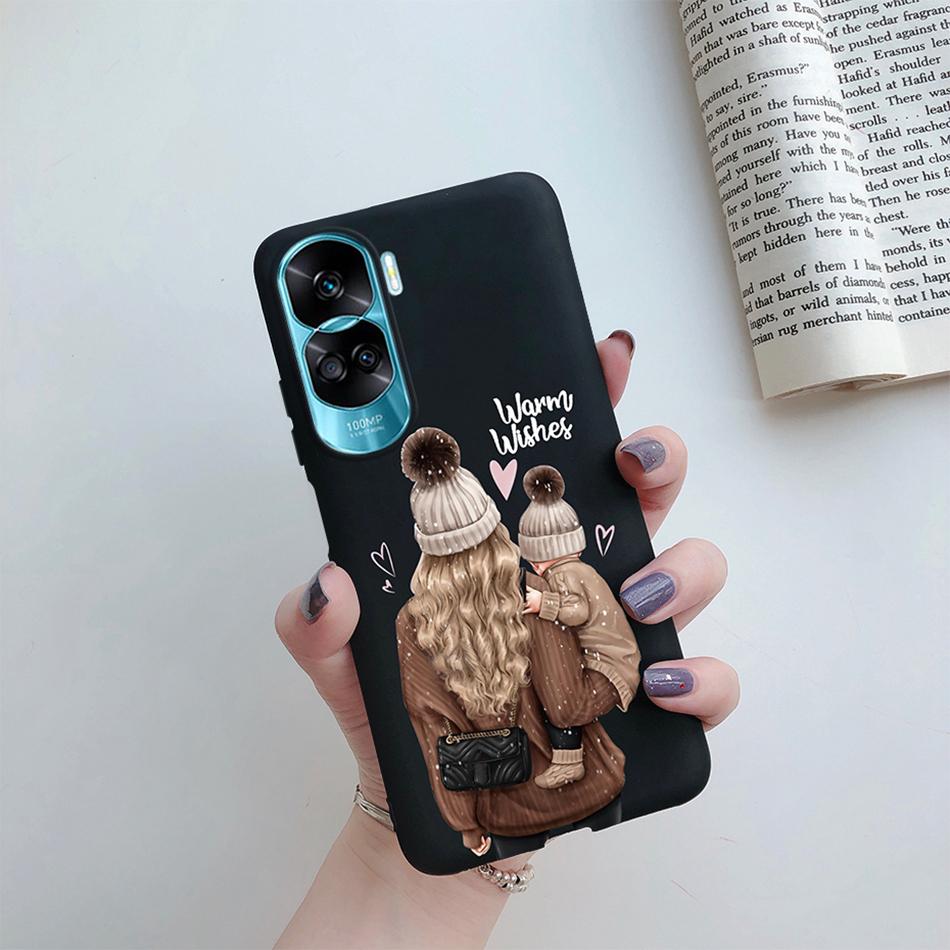 For Huawei Honor 90 Lite Case Honor90 Lite Soft Silicon Super Mom Baby Fashion Girls Back Cover for Honor 90 Lite 5G 6.7" Fundas