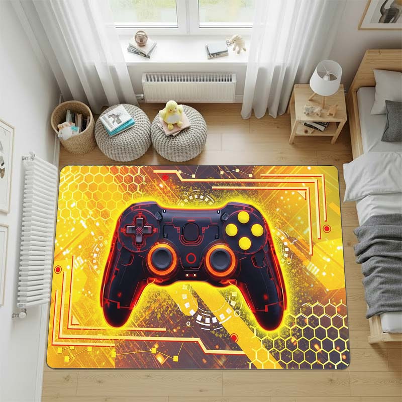 

Game Controller Rug, Bedroom Rug, Doormat,Living Room Rug, Bedside Carpet, Computer Chair Mat, GAMER Birthday Christmas Gift. 60x90cm зелёный