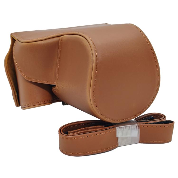 Full Body Vegan Leather Camera Case Bag with Strap