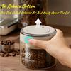 500/1100/1700 Coffee Beans Vacuum Sealed Tank Glass Food Storage Jars with CO2 Valve Household Moisture-proof Airtight Container