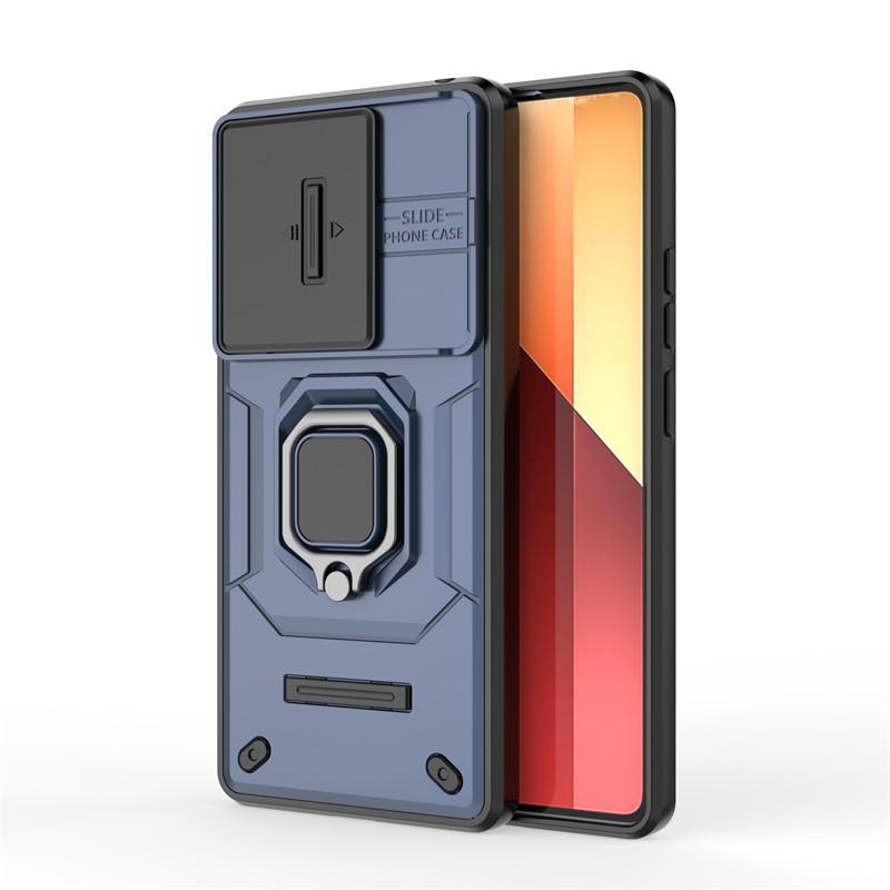 For Xiaomi Redmi Note 14S Case Slide Camera Len Cases Xiaomi Redmi Note 14S Cover Shockproof Armor PC Phone Cover Redmi Note 14S