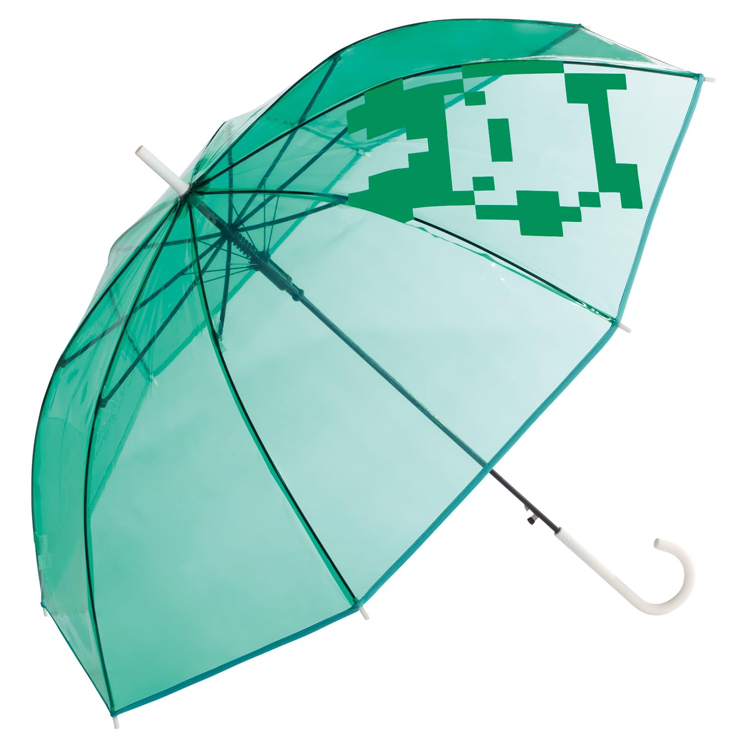 

Tamagotchi x Skeleton Green Long Umbrella Outer Rib 61cm Large Jump Character Collaboration Game Stylish Cute Shiny Retro [2024] Wpc. [Vinyl Umbrella]