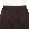 Fendi Zucca Mini Skirt Brown Nylon Women Used