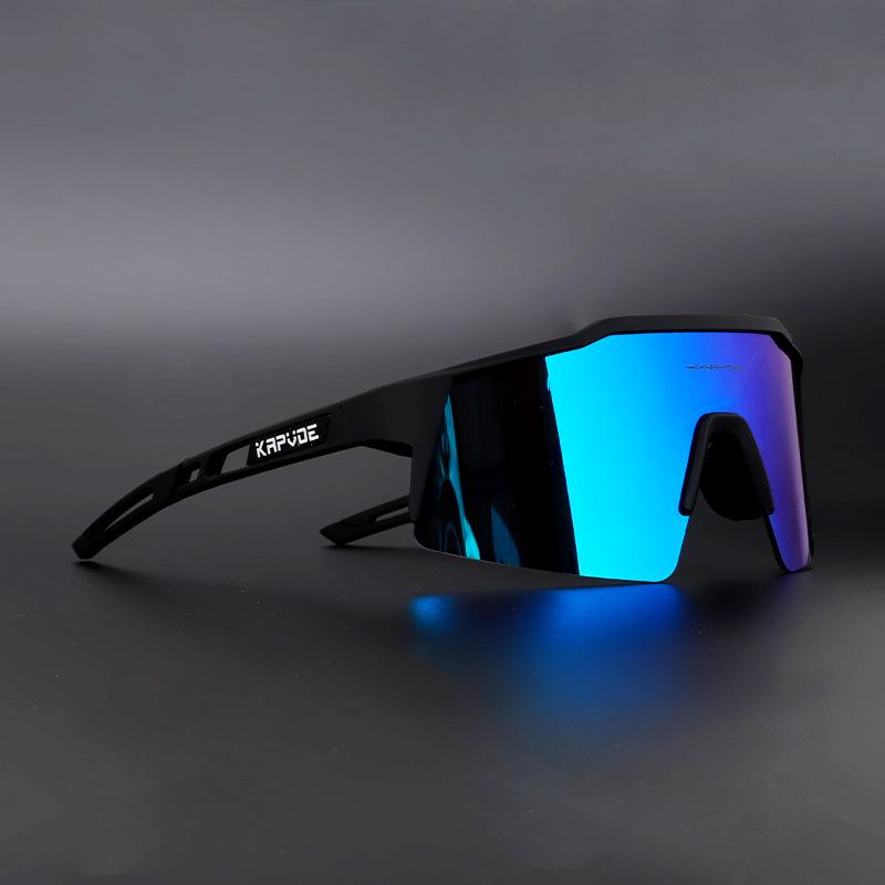 Kapvoe Polarized Cycling Sunglasses Windproof Mountain Bike Sports Glasses