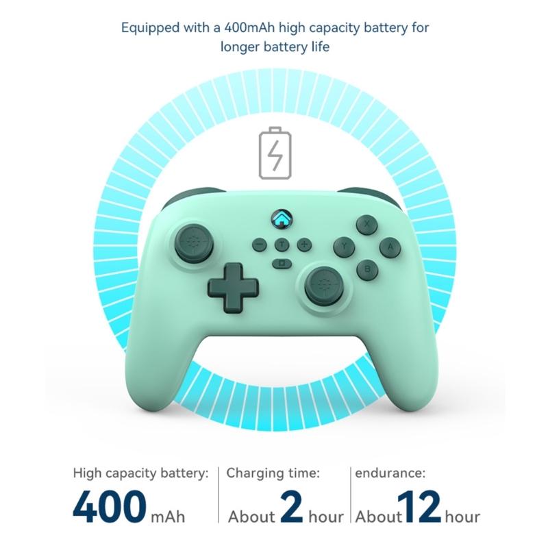 Wireless Bluetooth-compatible Gamepad for NS SwitchPro Game Controller Adjustable Vibration Wake Up For SwitchPro PC