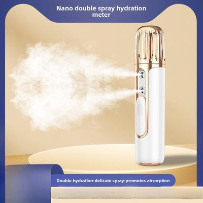 Gesichts-Doppelspray Emollient Tragbarer Gesichtsfeuchtigkeitsspender Gesichts-Dampfer Kaltspraygerät Befeuchtungssprayinstrument Test Hydratationsinstrument