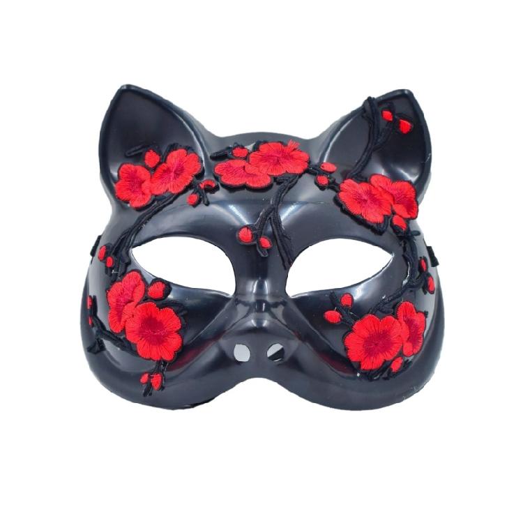 Кошки Маска для лица Маскарадная маска Маска на пол-лица Маска на Хэллоуин Косплей для женщин Маскарад Хэллоуин Косплей Аксессуары 1