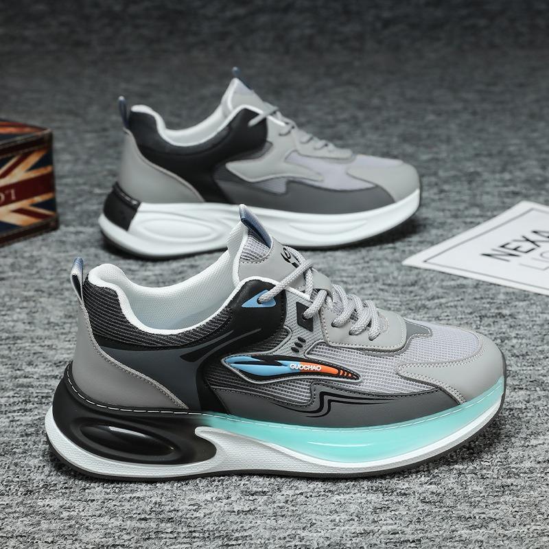 Spring trend versatile men's casual inner height increase men's non-slip and wear-resistant running shoes sports shoes