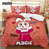 Cartoon Duvet Cover Set Dinosaur Playing Baseball Never Give Up Bedding Set Cartoon Double Queen King Size Polyester Quilt Cover