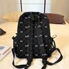 Corduroy Bow Backpack for Female College Students, Versatile Backpack for High School and Middle School Fashion Cute and Large
