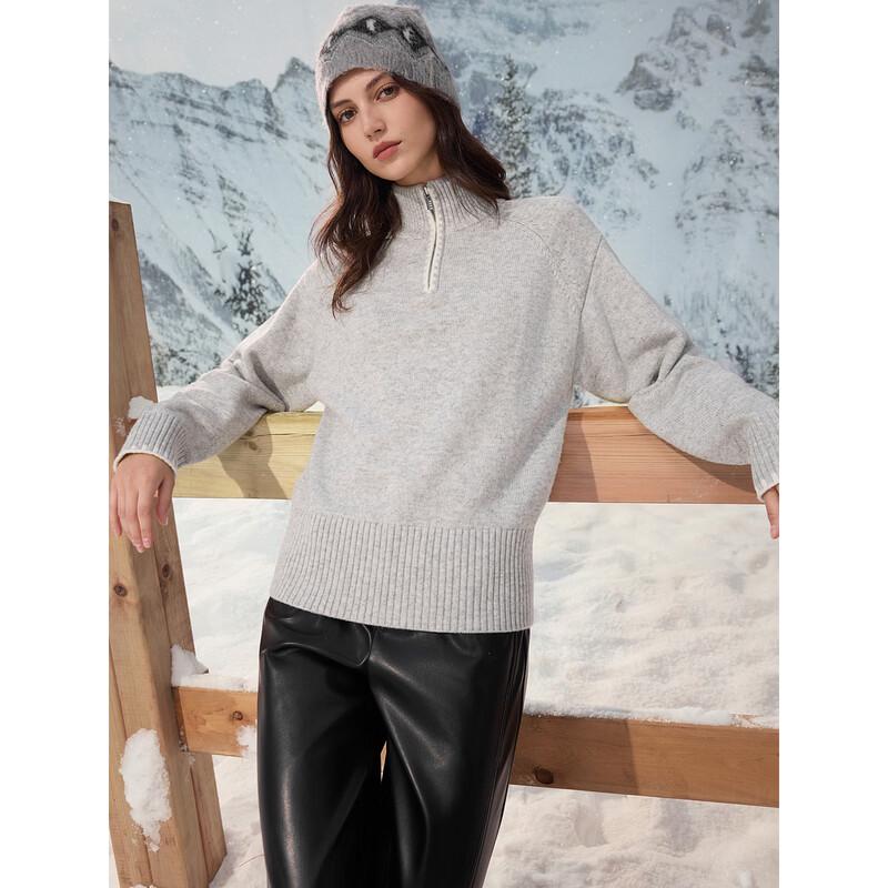 ELLE Women's Lamb Wool Pullover Sweater