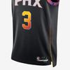 Jordan Spliced Logo Basketball Jersey Phoenix Suns 2022-2023 Season Chris Paul #3 Men Tops Black DO9540-010