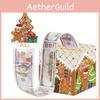 Gingerbread House Gift Box With Christmas Theme For Festive Gift And Decor