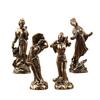 Brass Ancient Four Beauties Copper Desktop Decoration Antique Miscellaneous Figures Statue Crafts Small Bronze Who