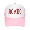 AC-DC Baseball Caps Unisex Snapback Hats Lovers Trucker Caps Women Breathable Mesh Visor Bones
