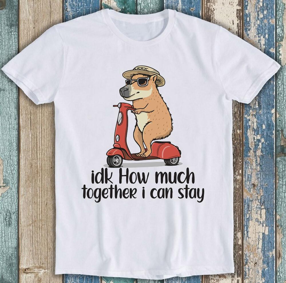 IDK How Much Together I Can Stay Capybara Meme Funny Gift Tee T Shirt 1868