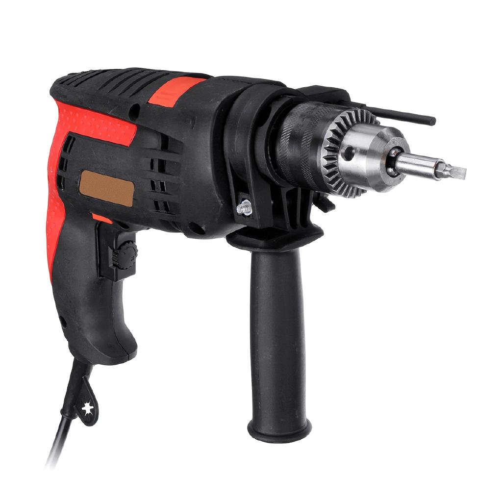 1880W 0-3800r/min Electric Brushless Motor Impact Drill 3MM Electric Impact Drill Torque Driver Tool 32Pcs