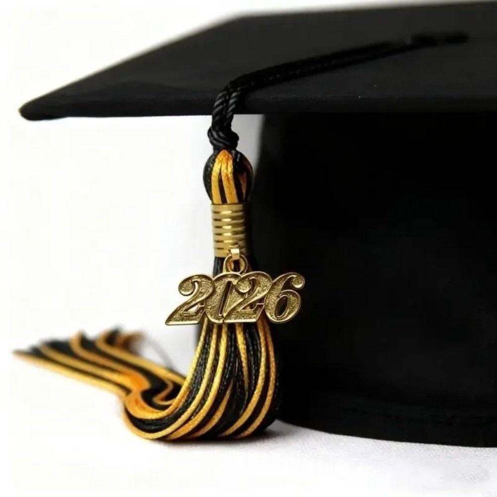 Knit Fiber 2026 Pendant Golden Pendant Graduation Cap Decoration  Party Accessories