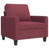 Armchair Burgundy 60 Cm Fabric