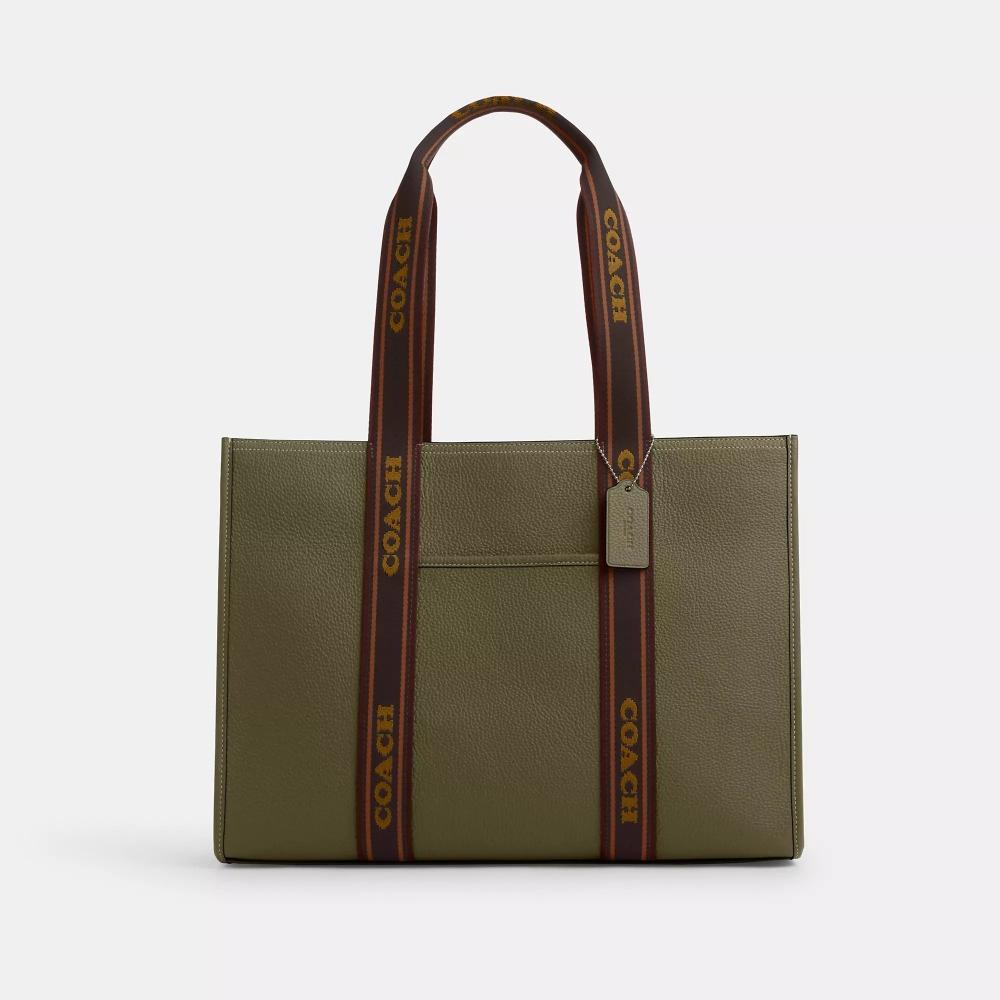 

Coach Large Smith Tote Bag gunmetal olive drab