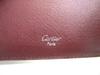 Authentische Cartier Must de Cartier Bordeaux Leder Bifold Geldbörse #b133 Geöffnete Schachtel