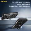 AMORUS For Motorola Moto G15 4G Case Kickstand PC+TPU Phone Cover with Camera Lens Slider