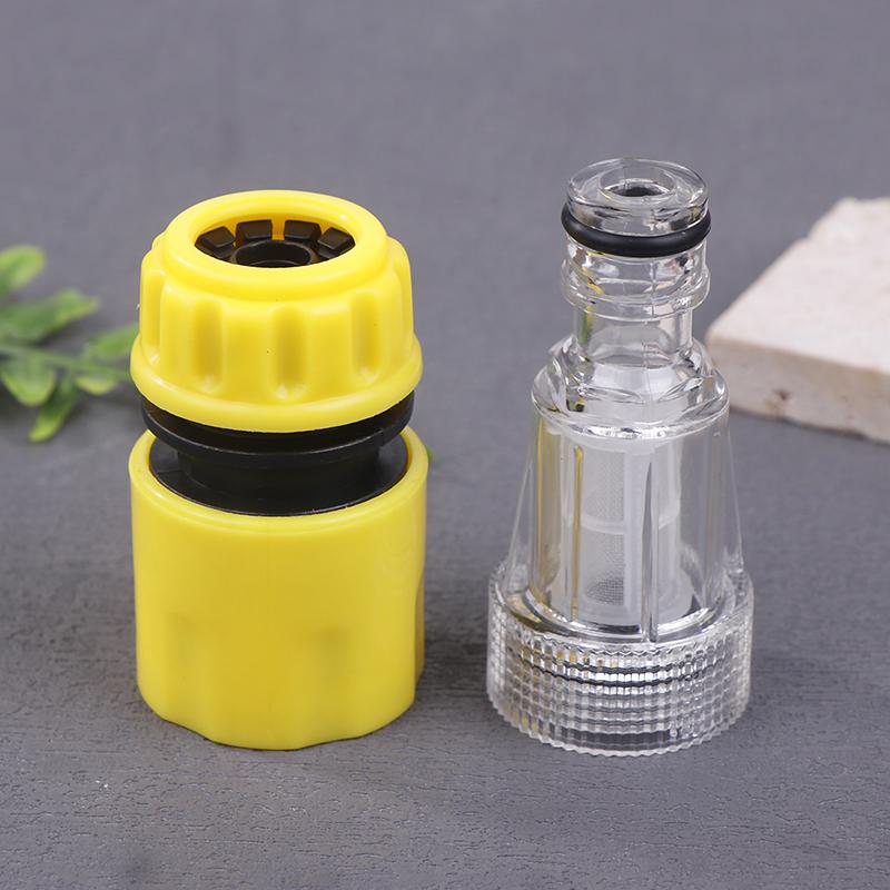 Car Washer Adapter High Pressure Washer Water Filter Automobile Washing Machine Water Connector Set Hose Pipe Fitting