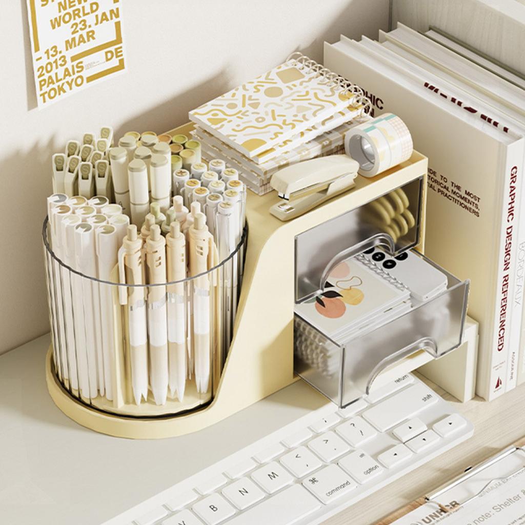 Desktop Storage Box Drawer-type Storage Rack Makeup Brush Storage Bucket