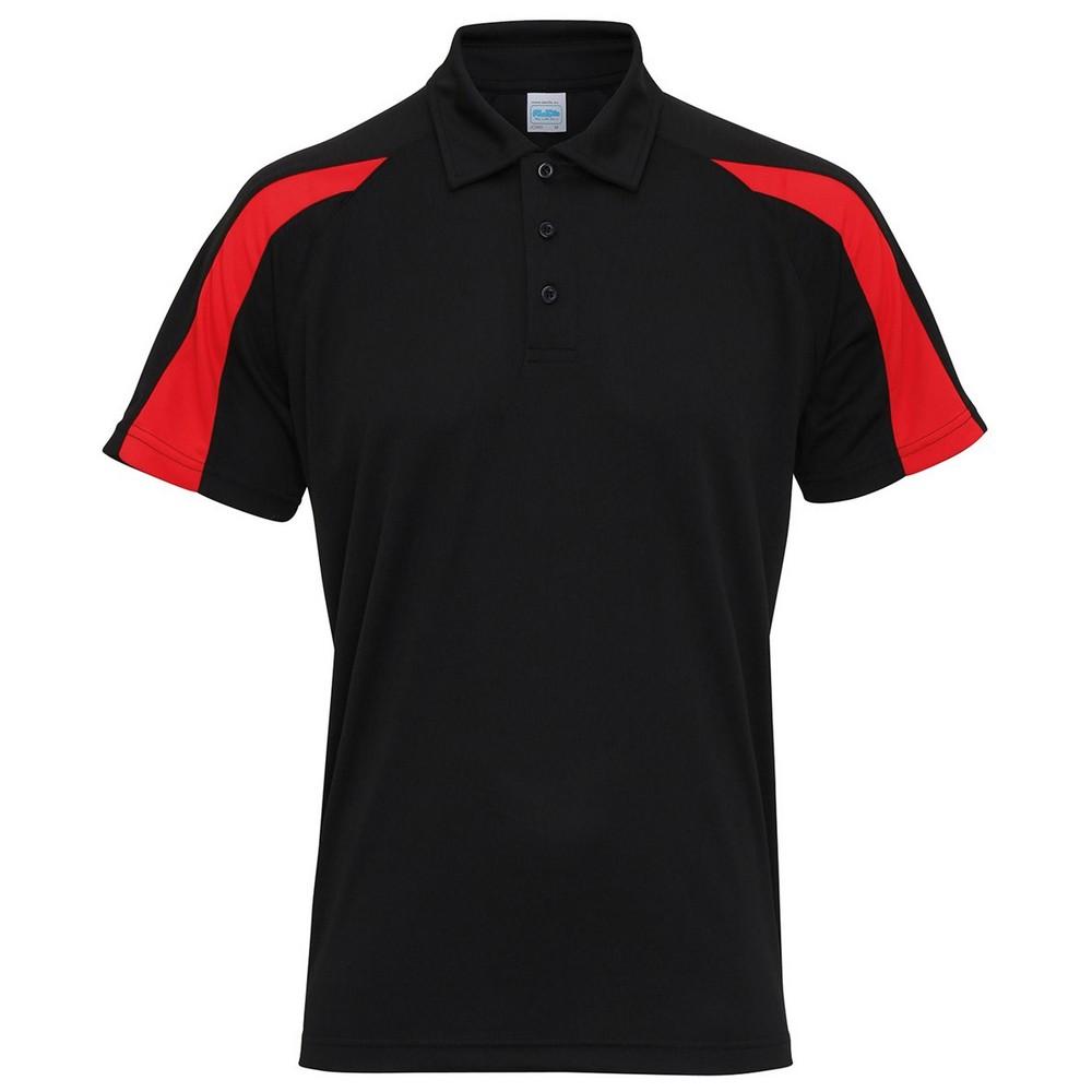 Just Cool Mens Cool Contrast Polo Shirt