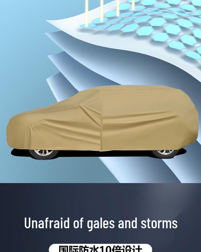 Mazda All-Season Oxford Car Cover: Rainproof, Dustproof, Sun Shade, Heat Insulation.