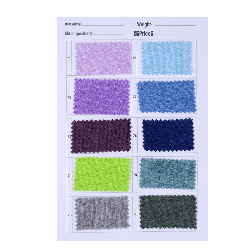 Single-Sided Terry Knit Polyester Terry Cloth for Pajamas, Bathrobes, and Toys
