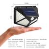 1-4Pcs 100 LED Solar Wall Light Outdoor Solar Lamp PIR Motion Sensor Solar Powered Sunlight Street Lantern for Garden Decoration