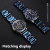 Classic New Blue Stainless Steel Watchband Strap 18mm 20mm 21mm 22mm Metal Bracelet Strap Men Women Fashion Quick Release for Citizen