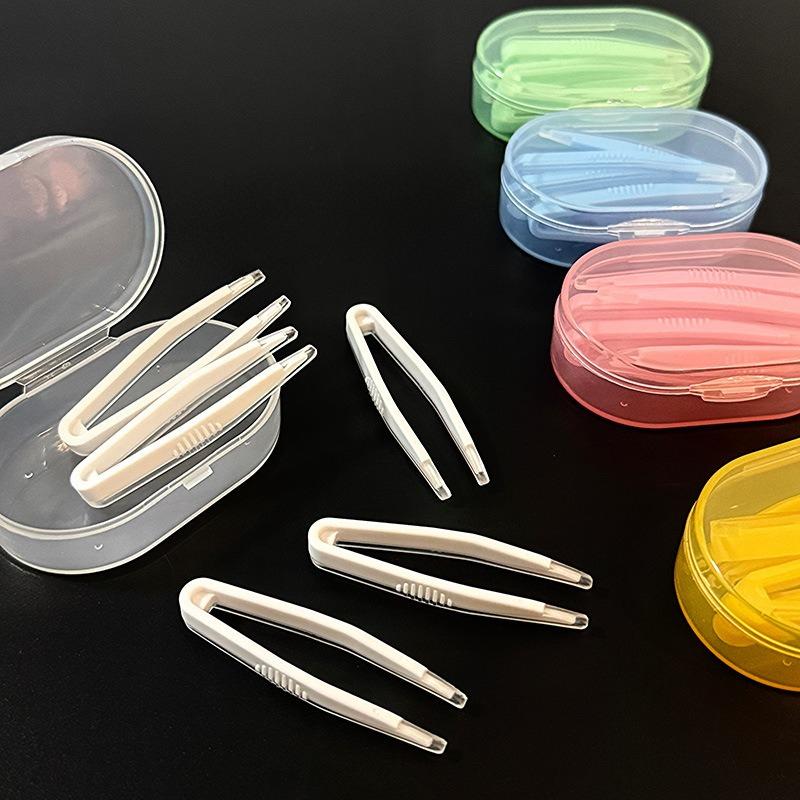 5 Pcs/Set Contact Lens Inserter Wearing Tool Contact Lenses Tweezers Travel Kit for Eye Care Contact Lens Accessories