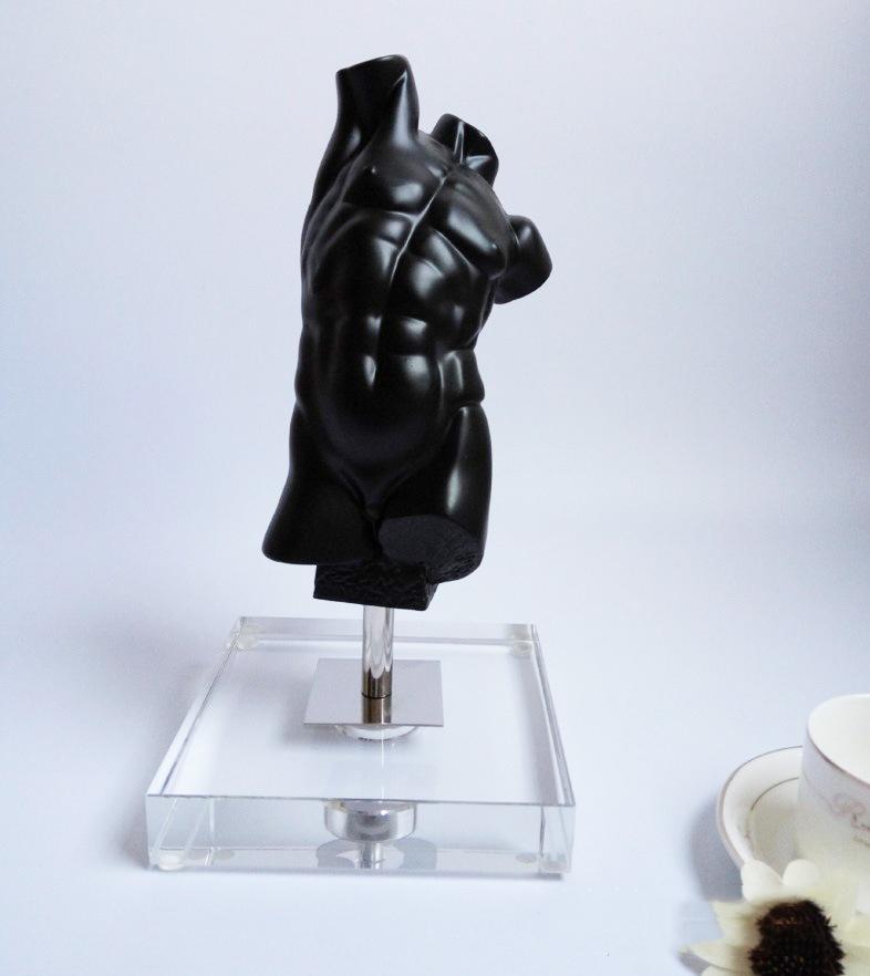 Abstract Figure Sculpture David Brokeback Male Nudity Resin Handicraft Decorative Figurines Home Decoration Accessories