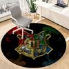 1pc Hogwarts Crest Carpet, Round Non-Slip Durable Large Size Office Carpet, Suitable for Office, Beautiful Decoration