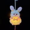 Chinese Style Mid-Autumn Festival Lantern LED Light Plush Rabbit Lantern  Parent-Child Activity