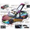 1:24 Roadster Robotaxi Cars Toy Miniature Model Alloy Diecast Light Music Vehicles Wheel Shock Absorption Car Collectible Item