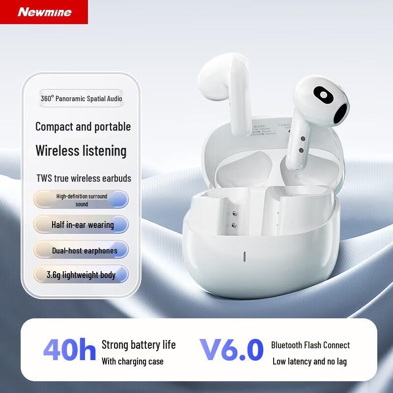 

Newsmy LY67 True Wireless Half-In-Ear Sports Earbuds