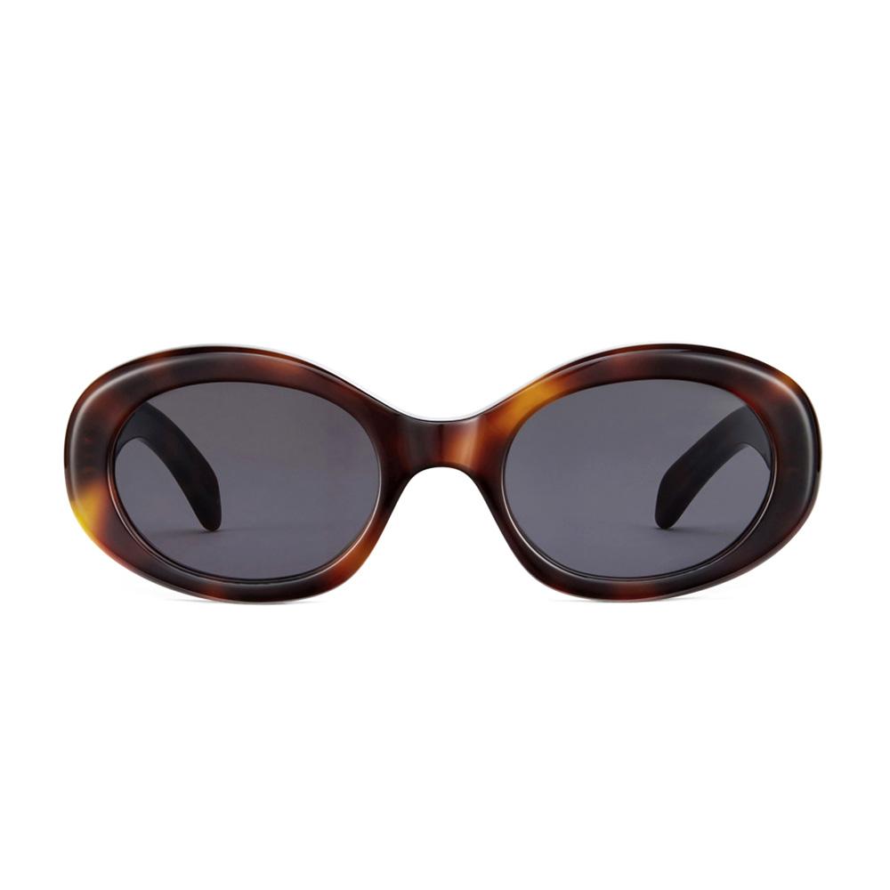 Celine Triomphe Logo Oval Sunglasses Women Sunglasses 40194U