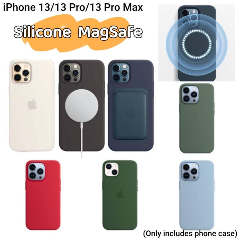 Apple 13 Oficiální tekutý silikon Magnetická adsorpce Kreslený kryt pro iPhone 13