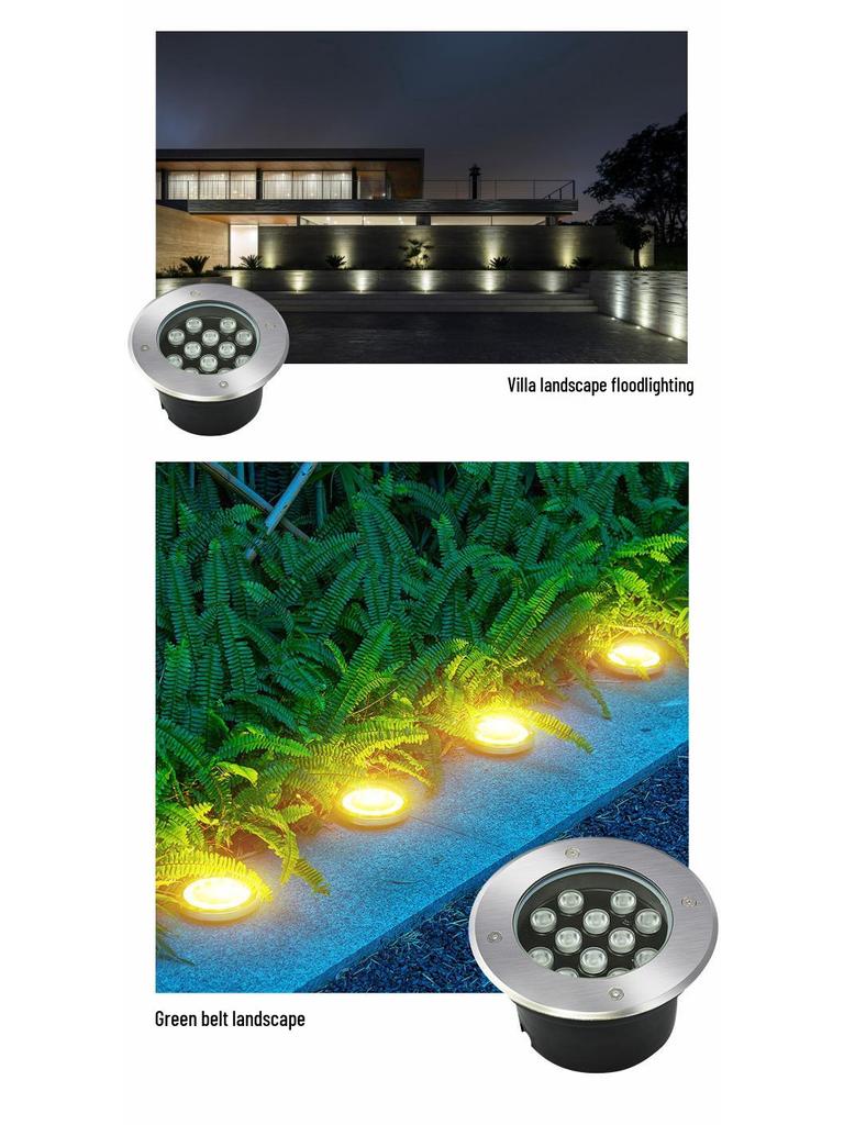 LED Stainless Steel Outdoor Waterproof Recessed Spotlight