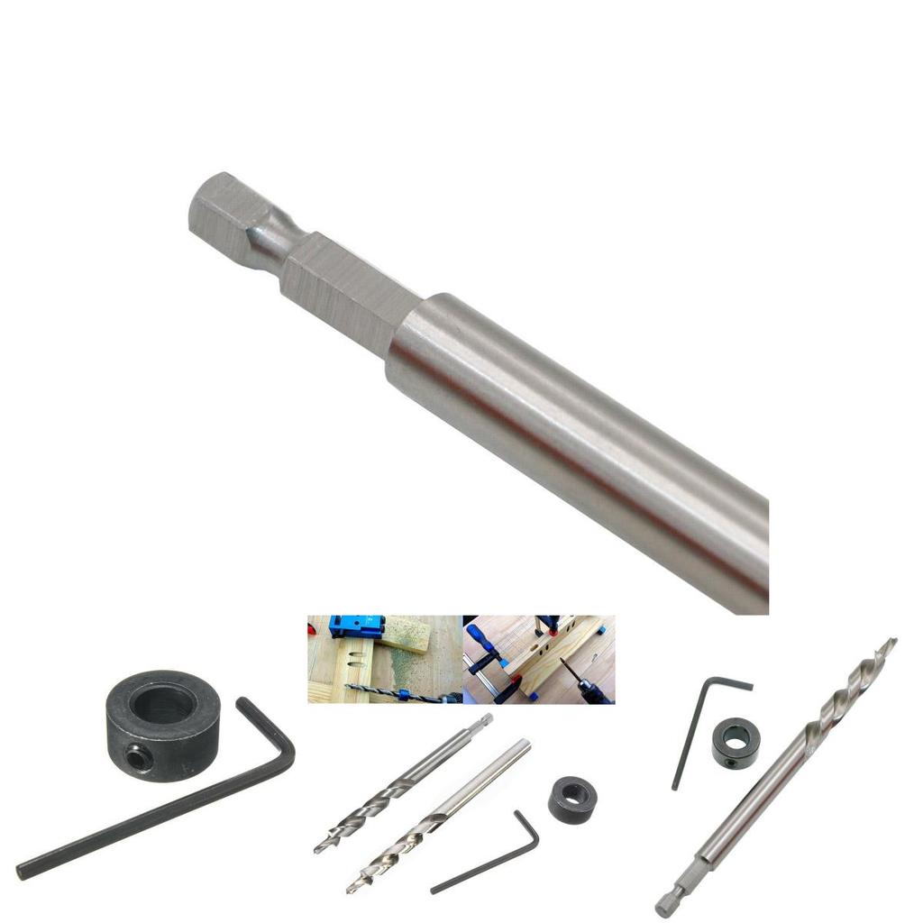 High-speed Steel 1pcs Twist Step Drill Bits Pocket Hole Jig Guide Hand Tools Set For Durable Performance