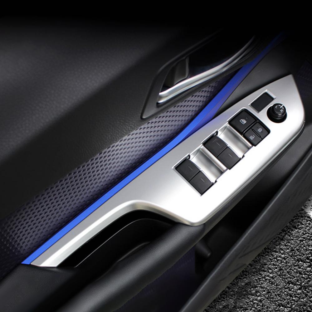 Car Accessories for Toyota C-HR CHR AX10 2016-2022 Window Control Panel Lift Button Trim Sticker Cover Frame