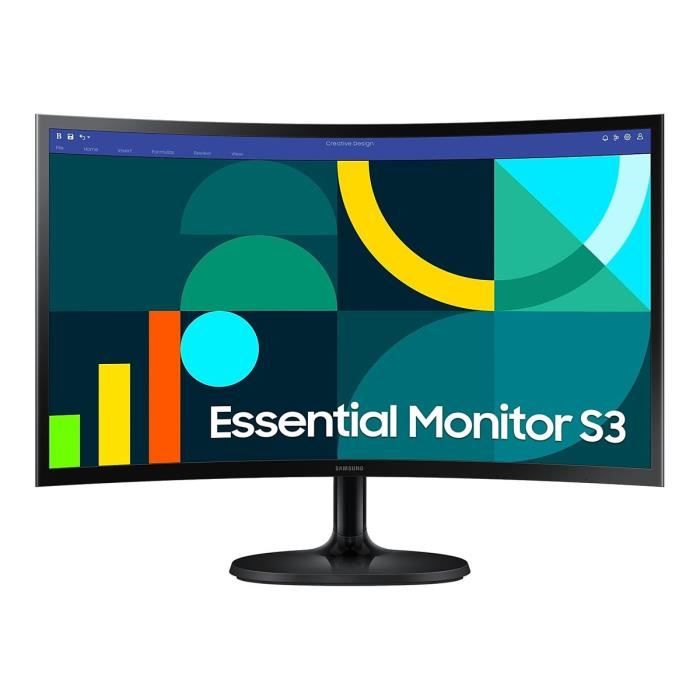- Samsung - Samsung S24D362GAU - S36GD Series - écran LED - incurvé - 24" - 1920 x 1080 Full HD (1080p) 100 Hz - VA - 250 cd/m²