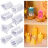 Pyramid Pillar Candle Molds for DIY Candle Gypsum Ornament Christmas Gift, Pillar Candle Molds
