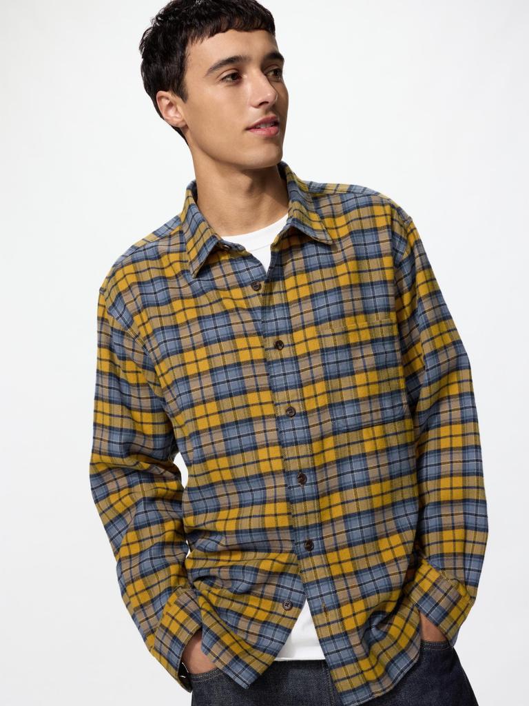 Uniqlo Japan Flannel Shirt Overcheck