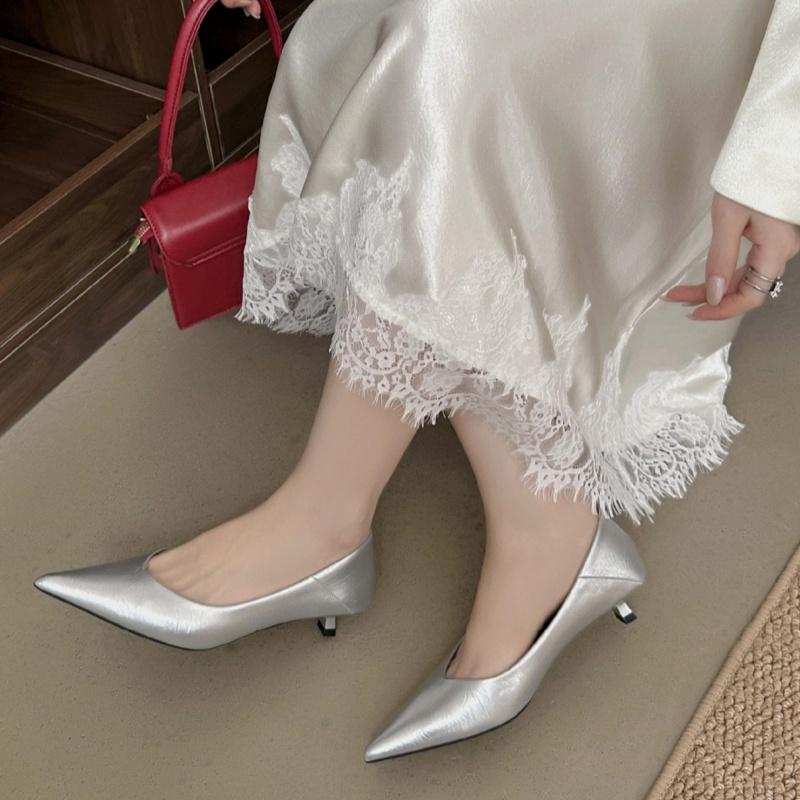 Fashion Luxury Women Pumps 2025 New Style Fashion Dress Up Low Heel Shoes Elegant Party Office Small Heels Shoes Sexy Women Pumps