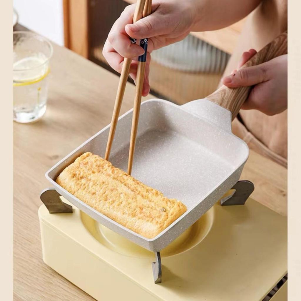Non-stick Square Tamagoyaki Pan - Maifan Stone, Thick Egg Roll, Steak, Frying Pan
