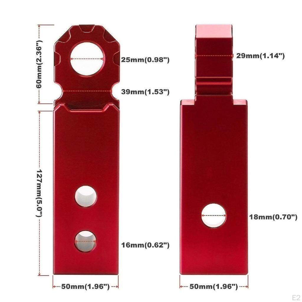 2inch Shackle Hitch Receiver Aluminum Towing Accessories Simple Installation Block Replace